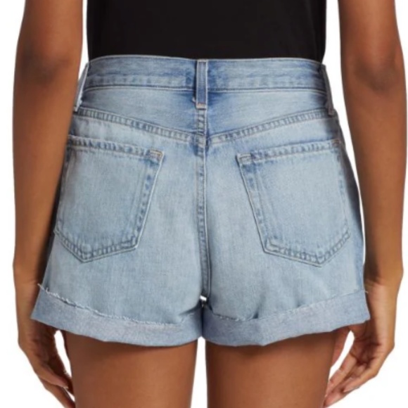 NWT L'AGENCE High Rise Jean Shorts with Cuff - Size 28 - Picture 9 of 11